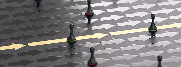 pawns moving forward along a straight line