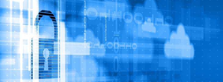 internet digital cyber security technology concept for business background.