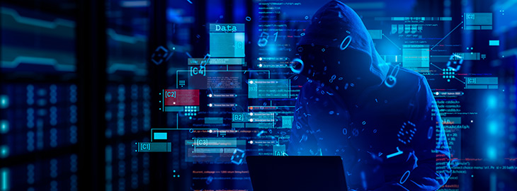 hacker searching for common cybersecurity vulnerabilities to exploit