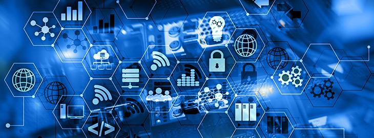 technology and information security icons