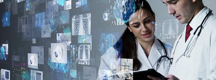 doctors reviewing patient medical information