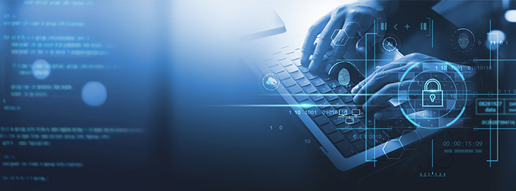 hand typing on keyboard browsing controls