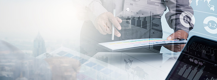 businessman conducting a compliance audit