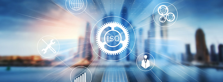 ISO and icons on a virtual screen
