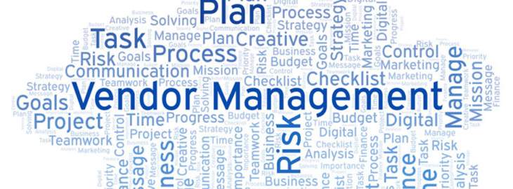 Vendor Management Word Cloud, Made With Text Only
