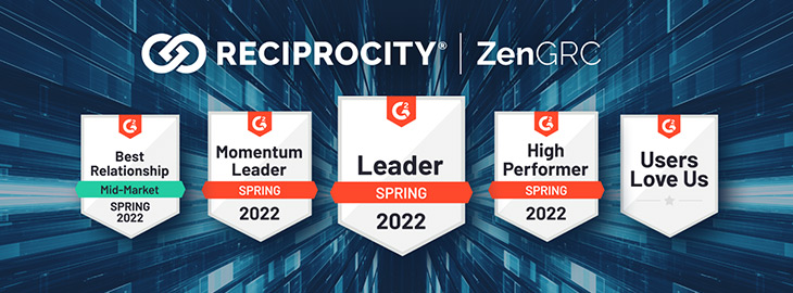 Reciprocity has been recognized as a G2 Spring 2022 Leader in multiple review categories