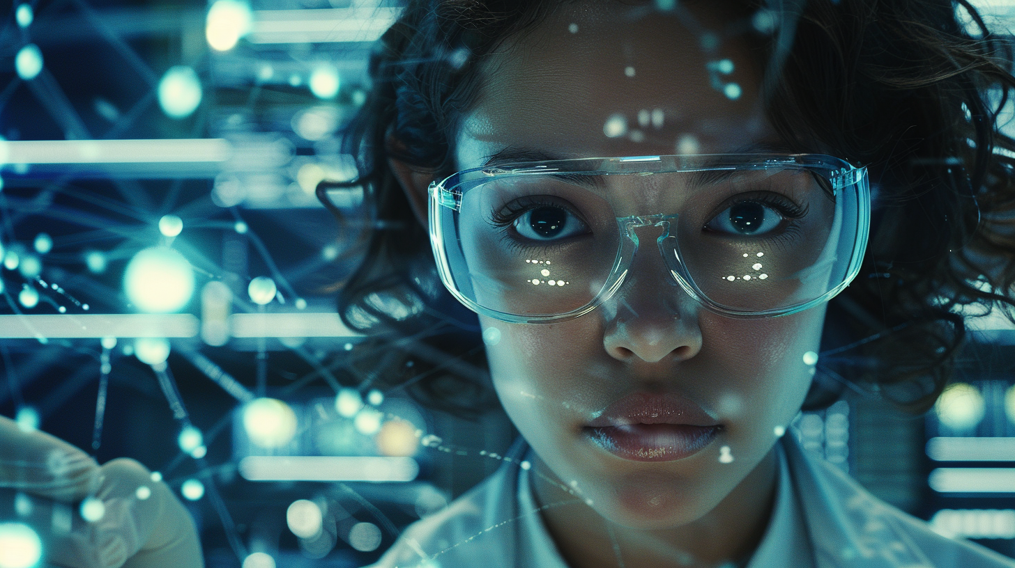 Scientist With Safety Glasses